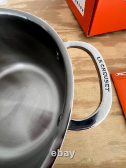 New Le Creuset Stainless Steel 7 Quart 9.5 Stock Pot 7 Quart Brand New In Box