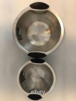 New OXO Heavy Stainless Steel 3 and 5 Quart Colander Gourmet Strainer