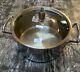 New Ruffoni Opus Prima Hammered Stainless-steel Shallow Braiser 5 Quart Italy