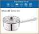 New! Stainless Steel 1-quart Saucepan With Straining Lid Ship Free Now