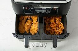 Ninja DZ100 Foodi 4-in-1 2-Basket Air Fryer DualZone Technology, 8-Quart dz201