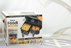 Ninja DZ201 Foodi 6-In-1 2-Basket Air Fryer DualZone Technology 8 Quart New