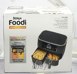 Ninja DZ201 Foodi 6-In-1 2-Basket Air Fryer DualZone Technology 8 Quart New