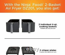 Ninja DZ201 Foodi 6-in-1 2-Basket Air Fryer with DualZone Technology, 8-Quart