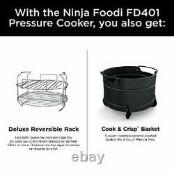 Ninja FD402 Foodi 8-Quart 9-in-1 Deluxe XL Pressure Cooker, Broil, Dehydrate