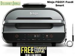 Ninja FG551 Foodi Smart XL Capacity 6-in-1 Indoor Grill with 4-Quart Air Fryer