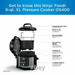 Ninja Foodi 10-in-1 8-quart XL Pressure Cooker Air Fryer Multicooker, Stainles