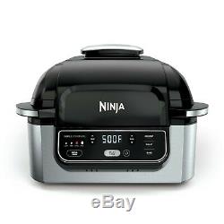 Ninja Foodi 4-in-1 Indoor Grill with 4-Quart Air Fryer Roast, Bake. NEW