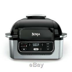 Ninja Foodi 4-in-1 Indoor Grill with 4-Quart Air Fryer with Roast, Bake, and C