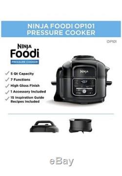 Ninja OP101 Foodi 7-in-1 Pressure, Slow Cooker, Air Fryer and More, 5-Quart