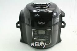 Ninja OP401 Foodi 8 Quart Pressure Steamer Air Fryer Multi Cooker Black & Gray