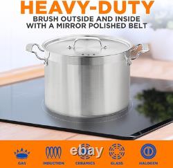 NutriChef 12-Quart Stainless Steel Stockpot with 12 Quarts