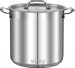 NutriChef 16-Quart Stainless Steel Large Stockpot