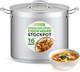 Nutrichef 16-quart Stainless Steel Stockpot 18/8 Food Grade Heavy Duty Large &