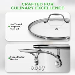 NutriChef 19-Quart Stainless Steel Stockpot 18/8 19 Quarts