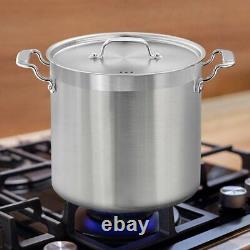 Nutrichef Stainless Steel Cookware Stockpot 20 Quart, Heavy Duty Induction Pot