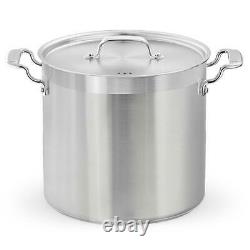 Nutrichef Stainless Steel Cookware Stockpot 24 Quart, Heavy Duty Induction Pot