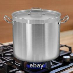 Nutrichef Stainless Steel Cookware Stockpot- 30 Quart, Heavy Duty Induction Pot