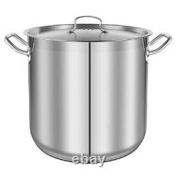 Nutrichef Stainless Steel Cookware Stockpot 35 Quart, Heavy Duty Induction Pot