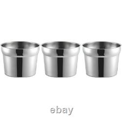 OCS Parts 3-Pack 11 Quart Stainless Steel Vegetable Inset Pots 8.82 x 11.38
