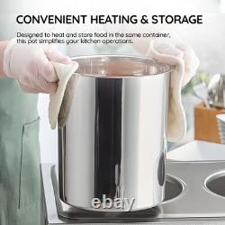 OCS Parts 6-Pack 8.25 Quart Stainless Steel Bain Marie Pots 9-5/8 x 7-3/8