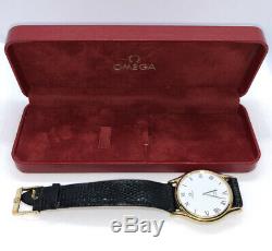 OMEGA DeVille Thin Elegant Swiss Mens Vintage Watch Quarts Movement