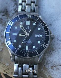 Omega Seamaster Professional 300m Blue Wave Quarts 41mm Dive Watch