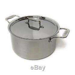 (Open Box) All-Clad D5, 18/10 Stainless Steel 5-Ply, 8 Quart Stock Pot With Lid