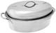 Oval Roaster Set, Stainless Steel, 10-quart