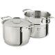 Pasta Pot Set Stainless Steel Cookware Noodle Strainer Insert 6-quart Pots Steam