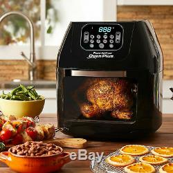 Power Air Fryer Oven All-In-One 6 Quart Plus Dehydrator Grill Rotisserie 6QT