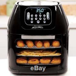 Power Air Fryer Oven Plus 6 Quart One-Touch Eight Functions Drip Tray Black New