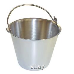 Premium Stainless Steel Pail, Vet/Milk Bucket, Made in USA