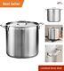 Premium Stainless Steel Stock Pot 24-quart Induction Ready Tri-ply Base