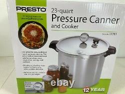 Presto 23 Quart Pressure Canner & Cooker. Extra Strong Aluminum