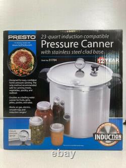 Presto 23 Quart Pressure Canner with Stainless Steel Induction Compatible Base