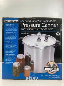 Presto 23 Quart Pressure Canner with Stainless Steel Induction Compatible Base