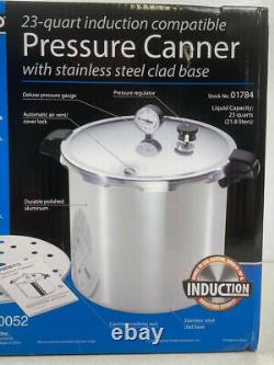 Presto 23 Quart Pressure Canner with Stainless Steel Induction Compatible Base