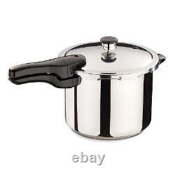 Presto 4-Quart Stainless Steel Pressure Cooker Stainless Steel and Tri-clad Base