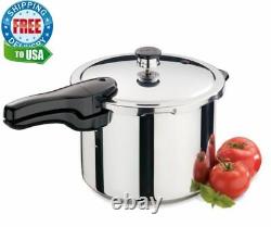 Presto 6-Quart Stainless Steel Pressure Cooker Kitchen Gas, Electric, induction