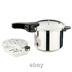 Presto 6-Quart Stainless Steel Pressure Cooker Kitchen Gas, Electric, induction