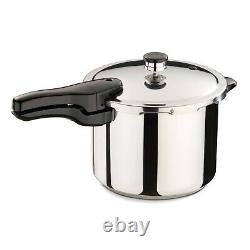 Presto 6-Quart Stainless Steel Pressure Cooker Kitchen Gas, Electric, induction