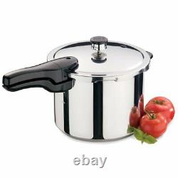 Presto 6-Quart Stainless Steel Pressure Cooker Kitchen Gas, Electric, induction