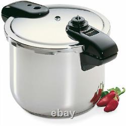 Presto 8 Quart Stainless Steel Pressure Cooker. Model #01370