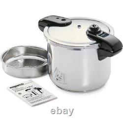 Presto 8 Quart Stainless Steel Pressure Cooker. Model #01370