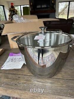 Princess House 6725 Heritage Stainless Steel 12 Quart Stockpot NEW