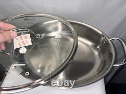 Princess House Stainless Steel Oval Saucepan Condenser 4 Quart #5731 NEW