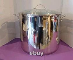 Princess heritage stainless steel classic 50 quart stockpot with steaming rack