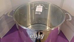 Princess heritage stainless steel classic 50 quart stockpot with steaming rack