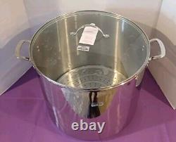 Princess heritage stainless steel classic 50 quart stockpot with steaming rack